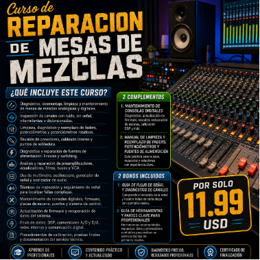 Curso de Reparación de Mesas de Mezclas