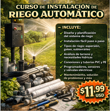 Curso de Instalación de Riego Automático